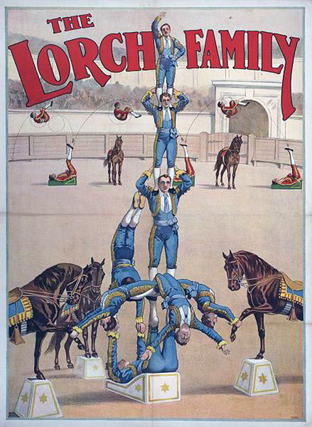 Poster by Friedlander for The Lorch Family's Risley act (c.1915) — Document © The John & Mabel Ringling Museum of Art